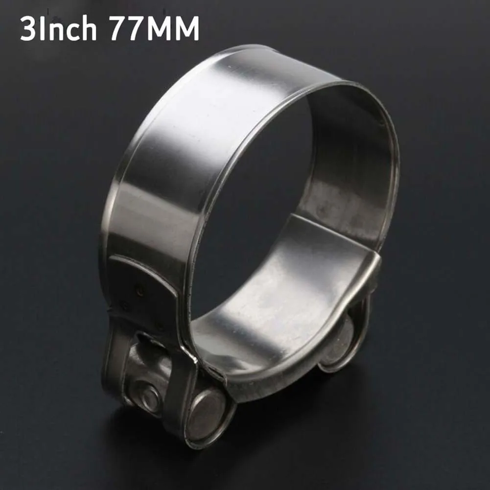 

Motorcycle 3In Band Stainless Exhaust Lap Joint Exhaust Band Clamp Exhaust Sleeve Butt Joint Clamp