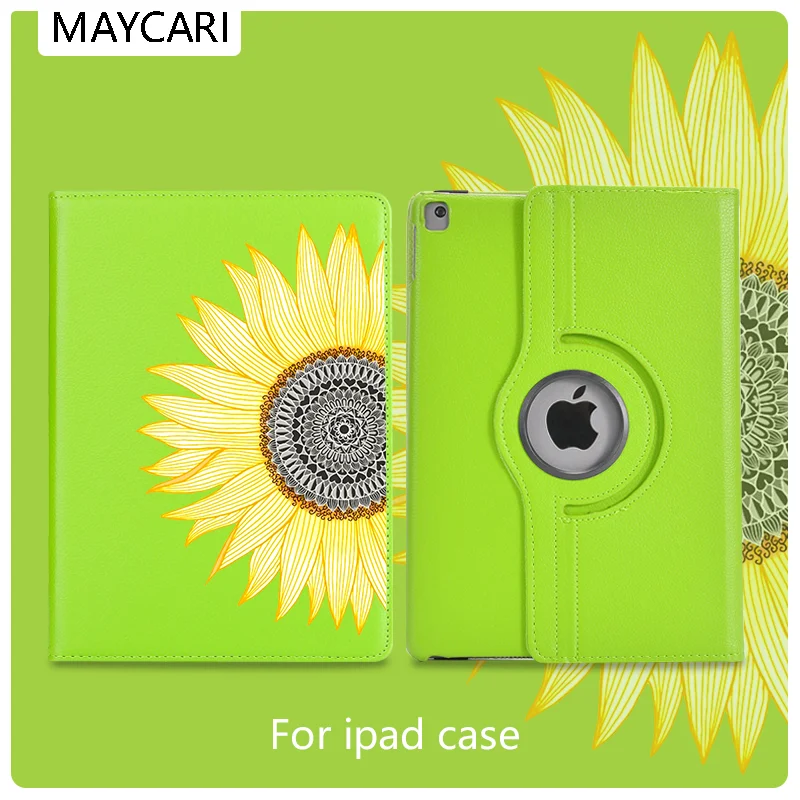 

Ipad 2 3 4 Leather 360° Rotatable Back Case Color Sunflower Cover Protective For 2020 iPad Pro 11 12.9 10.5 7.9inch Mini 1 2 3 5