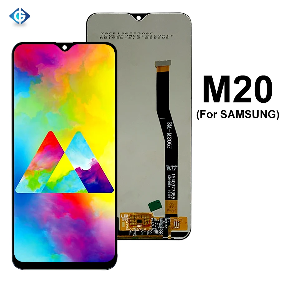 6 3 ''запасные части для Samsung Galaxy M20 M205F M205FN M205G ЖК дисплей с сенсорным экраном и