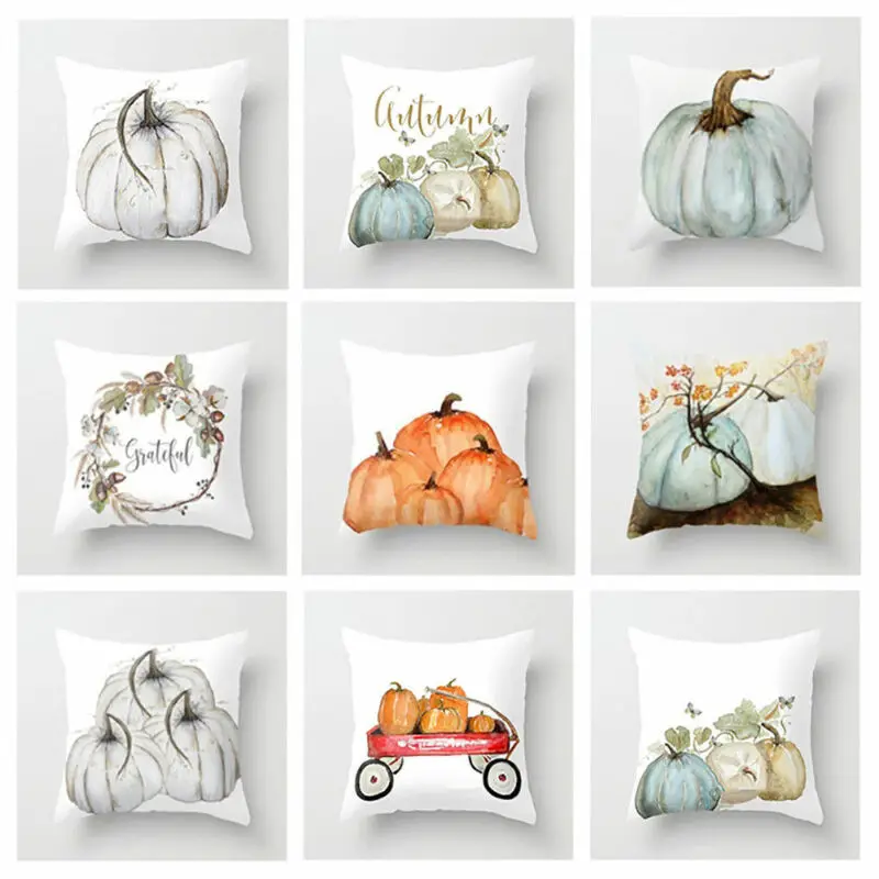 Наволочка с принтом в виде тыквы Фокус или лакомство на Хэллоуин 2019|Наволочка| |