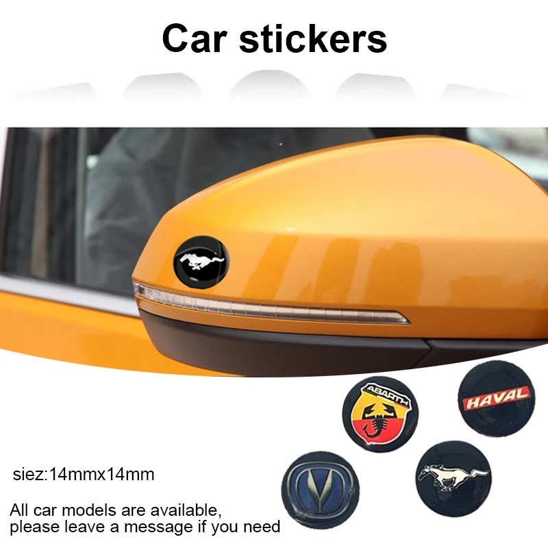 

10x Car 3D Automotive Goods Small Stickers for Abarth 595 500 Competizione Aleron Punto Evo Esseesse Bravo Uno Car Accessories