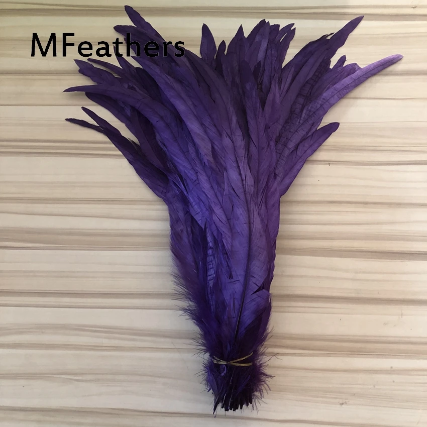 100 шт. пурпурный цвет Петух Куриные перья 35-40 см маска на Хэллоуин головной убор