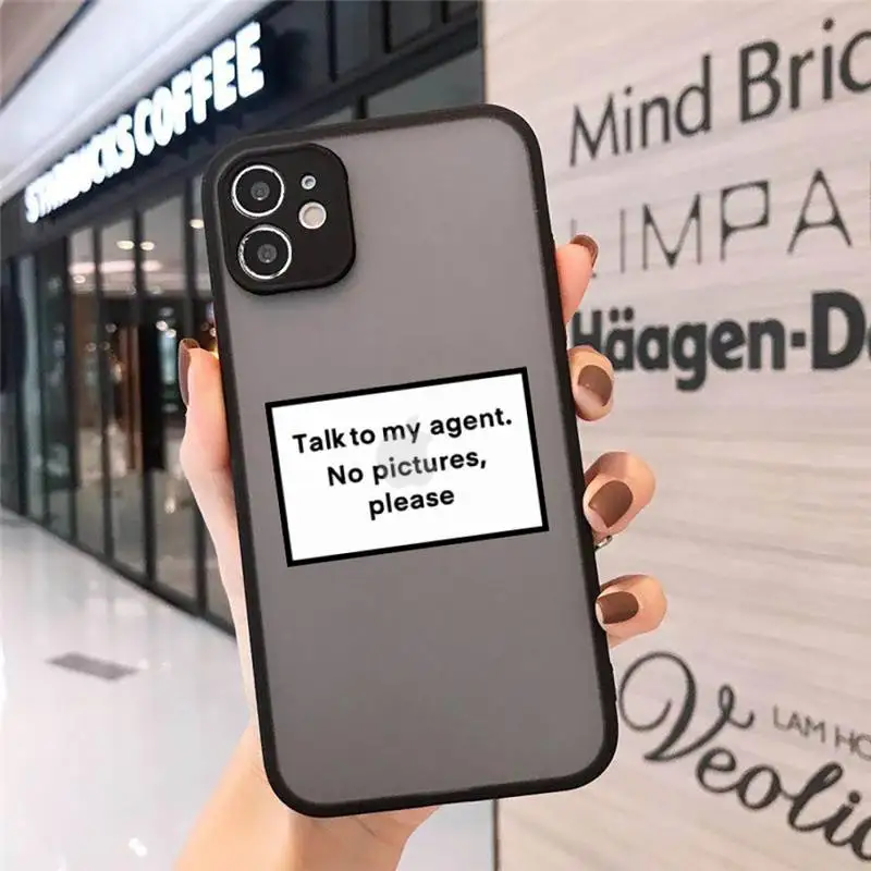 

Design Funny Quotes Text Phone Cases Matte Transparent for iPhone 7 8 11 12 s mini pro X XS XR MAX Plus cover funda