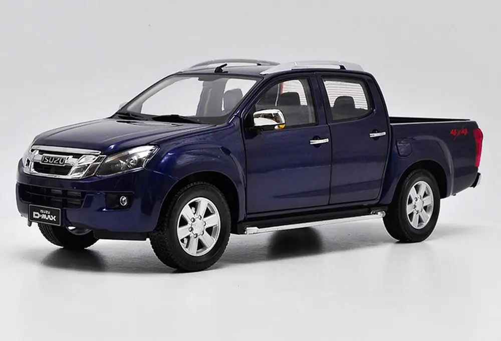 Коллекция 1/18 года модель автомобиля ISUZU D MAX голубая игрушек новый подарок в