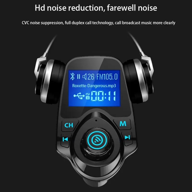 Cheap Car Mp3 Audio Multi-function Dual USB Ports Bluetooth Receiver Player Music U Disk Universal Charger | Электроника