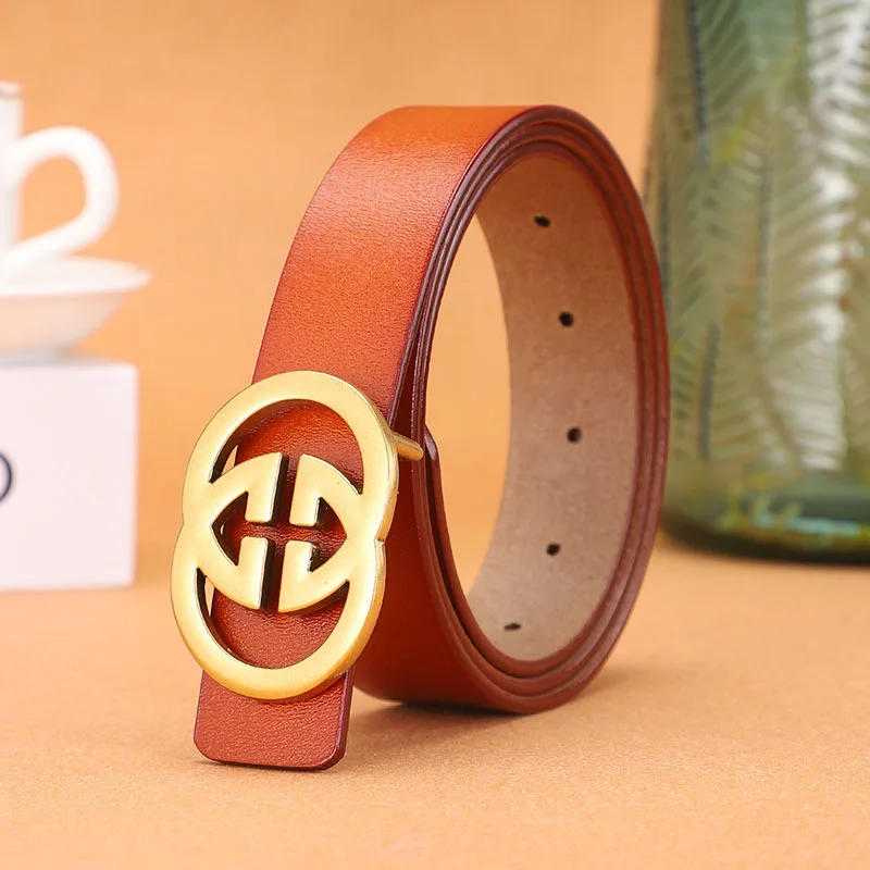 

2021 New Female Antique Belt Women G Leather Belt Letter Belt Female Luxury Fashion Business Leisure Belt