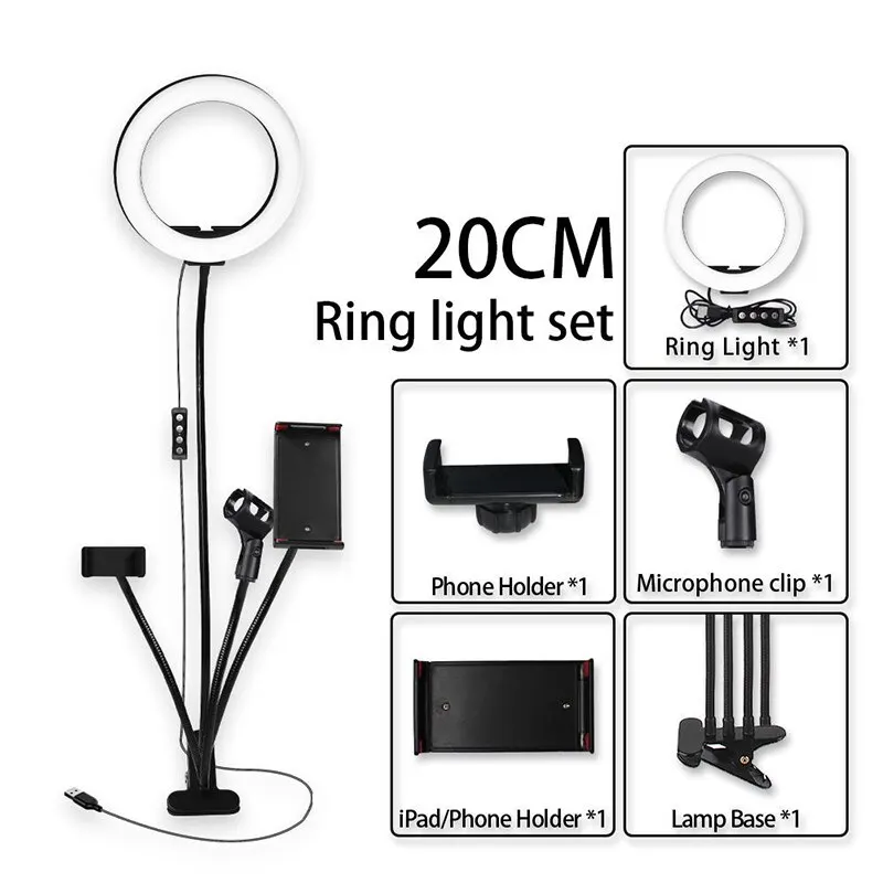 Светодиодное освещение для фотосъемки Штатив осветительного прибора стенд
