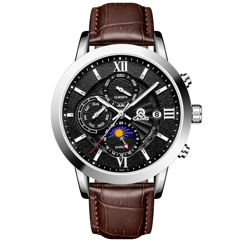 New 2020 Business Multifunction Mechanical Watch Men Luxury Brand Automatic Wrist Watch Waterproof Male Clock Relogio Masculino