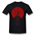 Футболка Akira Seven Samurai Мужская, уличная одежда, тенниска из 100 хлопка с принтом, с коротким рукавом, 6xl