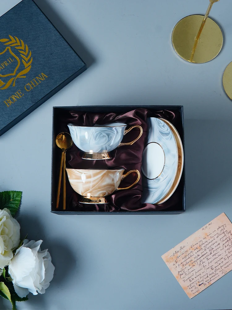 Bone China Creative Coffee Cup Elegant Art Afternoon Tea Mate Milkshake Design Milk Breakfast Canecas Mug Ceram AA50BD |