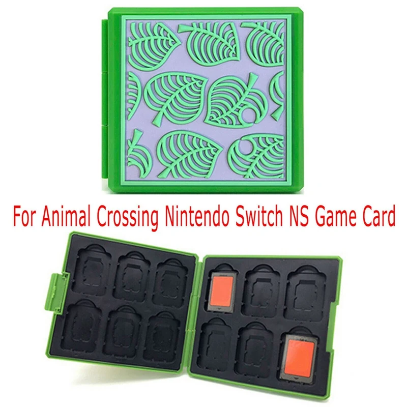 Портативный чехол для хранения игровых карт с жестким корпусом Nintendo Switch Animal Crossing