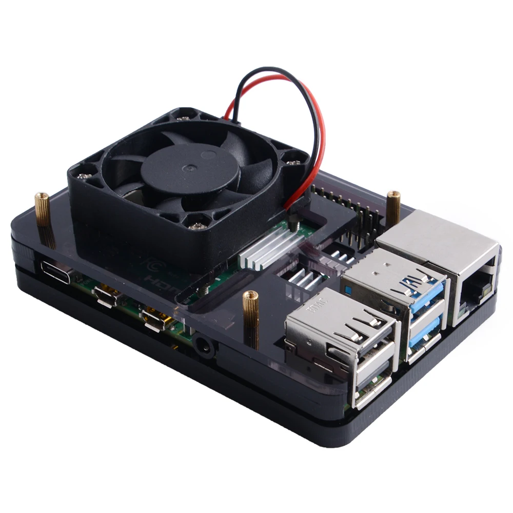 Raspberry Pi 4 Вентилятор охлаждения 40x40x10 V2.0 супер теплоотвод 7 цветов светильник для B /