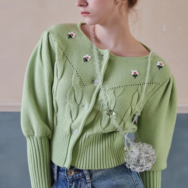 

2020 осенне-зимние женские кардиганы, вязаный кардиган с вышивкой, верхняя одежда для девочек, корейские шикарные топы, замшевые женские понч...