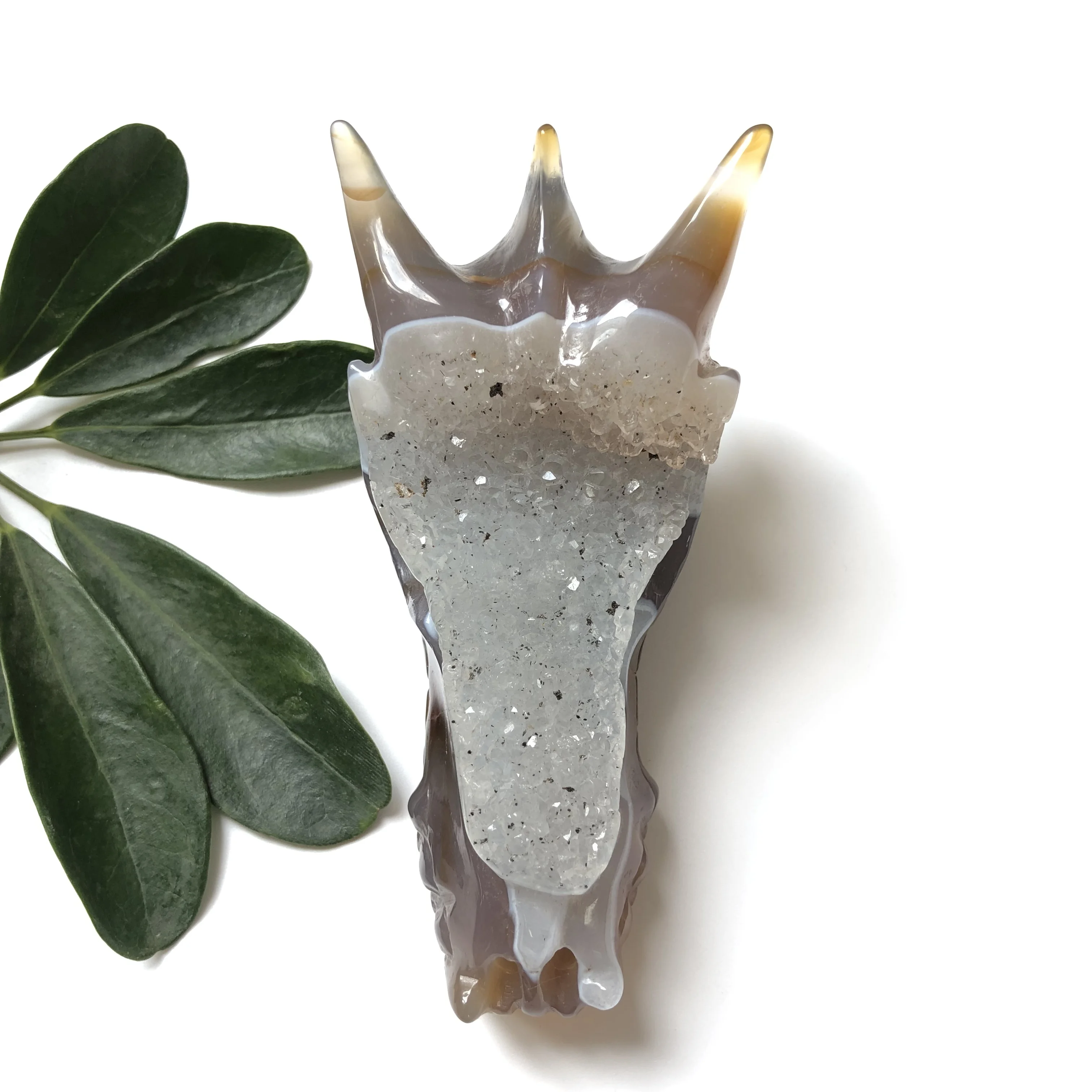 Натуральный кристаллический Агат Голова Дракона кластер Деньги Рисование