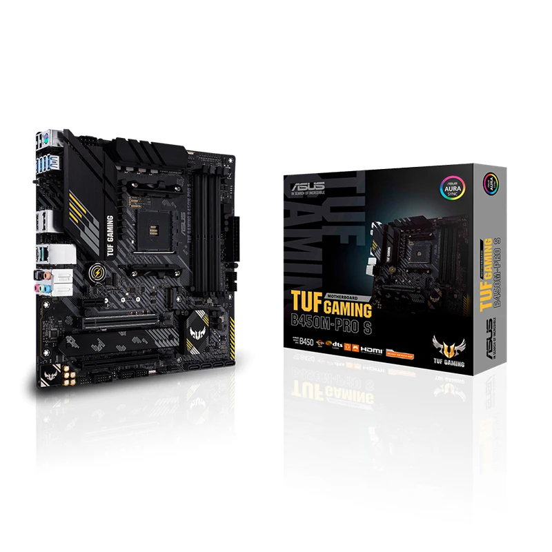 

ASUS TUF GAMING B450M-PRO S материнская плата B450 комплект материнской платы Socket AM4 AMD DDR4 128 ГБ 4400 МГц PCI-E 3,0 2 × M.2 HDMI USB3.1 Gen 2