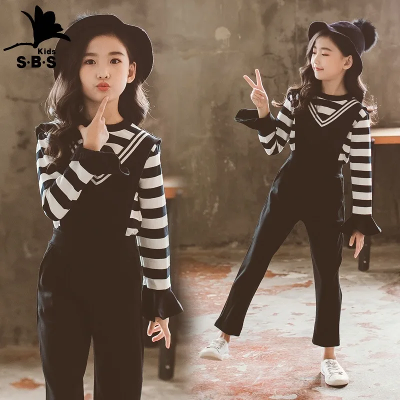 Детский комбинезон в полоску с длинным рукавом на Возраст 3 10 лет|Комплекты