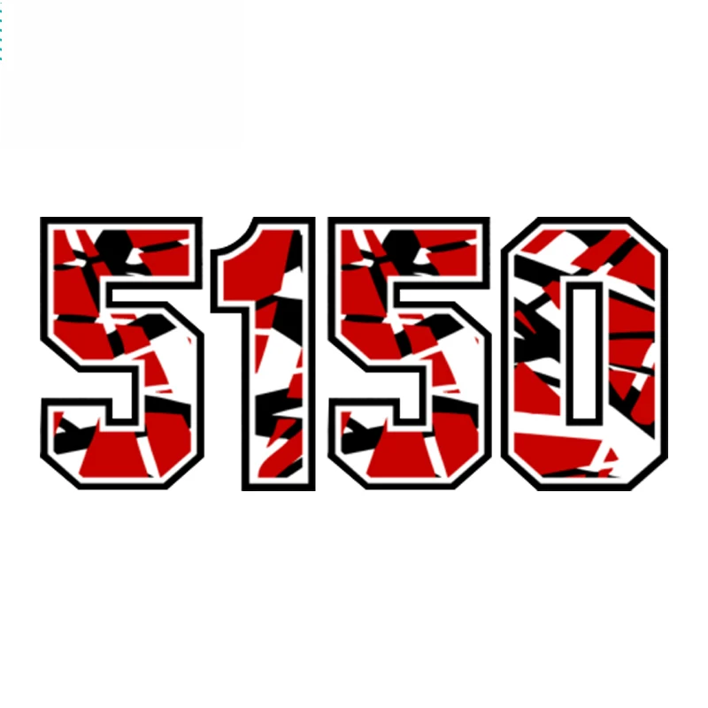 

Полосатая Автомобильная наклейка 5150, автомобильные аксессуары, водонепроницаемые наклейки для стайлинга автомобиля, автозапчасти, 10 см