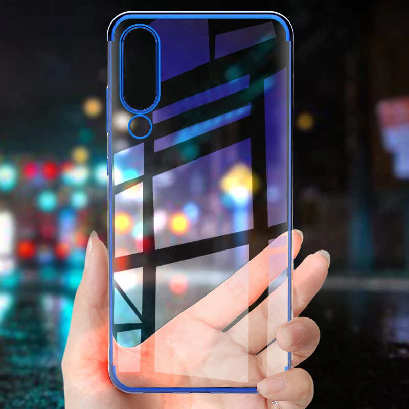 

Electroplated Back Cover For Xiaomi CC9 Poco M3 X3 NFC Ultra Thin Transparent Phone Case For xiaomi Mi 8 Lite 9 T Pro Shockproof
