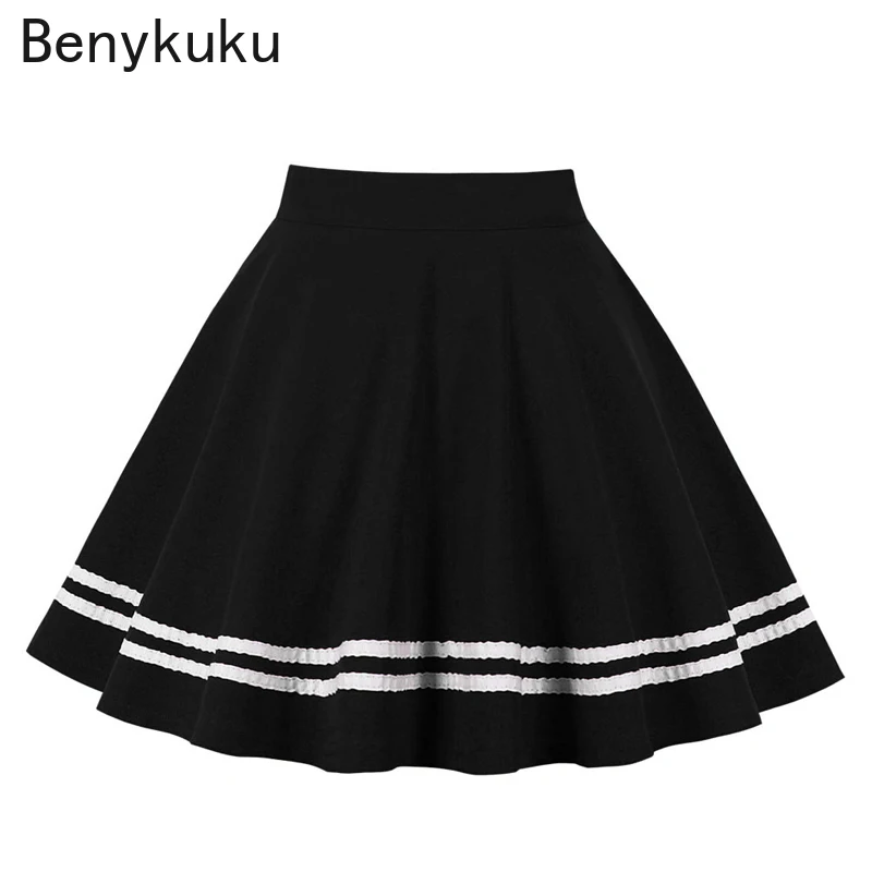 Юбка Женская теннисная трапециевидная с завышенной талией повседневная