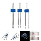 Двойные двойные иглы, шпильки, аксессуары для швейных машин, 3 шт.компл. прочные швейные иглы из нержавеющей стали