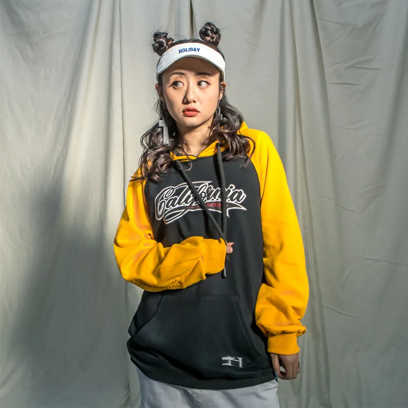 Ретро Уличная мужская толстовка с капюшоном оверсайз хип-хоп Харадзюку С