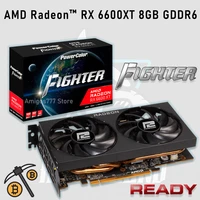 power color graphics card fighter amd radeon rx 6600xt 8gb gddr6 graphics radeon rx 6600 xt video card 16000mhz mining card new