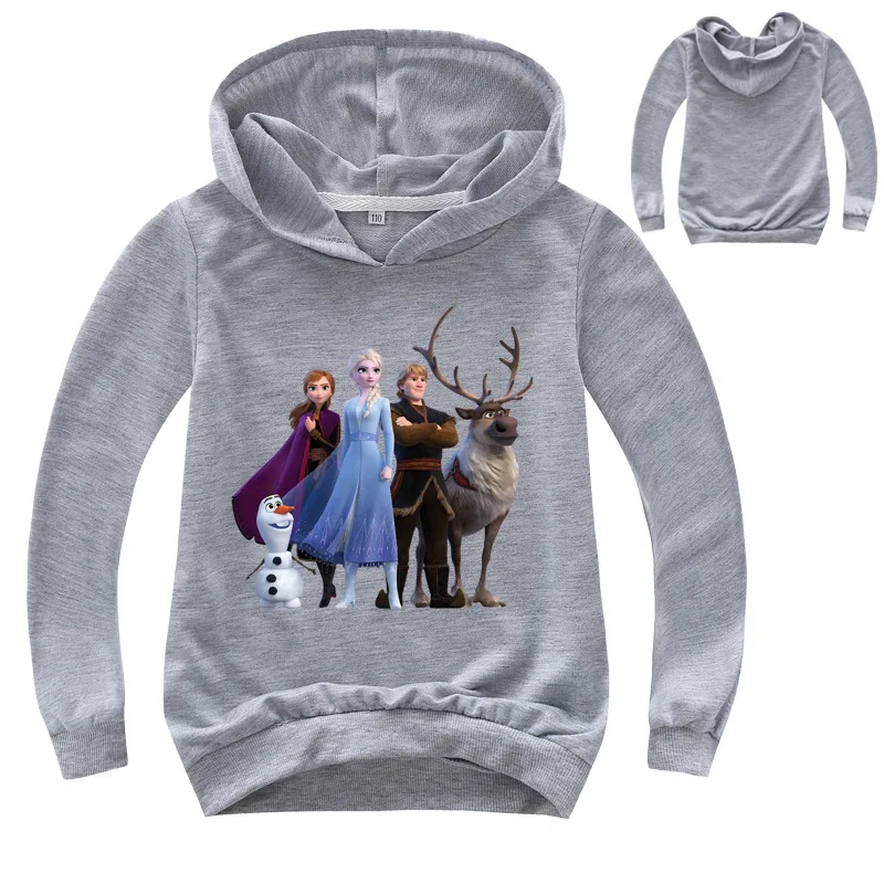 

Spring Autumn Cartoon Frozen Elsa Anna Olaf Hoodies Kid Sweatshirt Baby Boy Girl Costume Clothing Teen Sport Long Sleeve T Shirt
