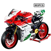 803pcs city creative moto racing motorbike building blocks classic speed sports motorcycle assembly bricks toys for kids gifts