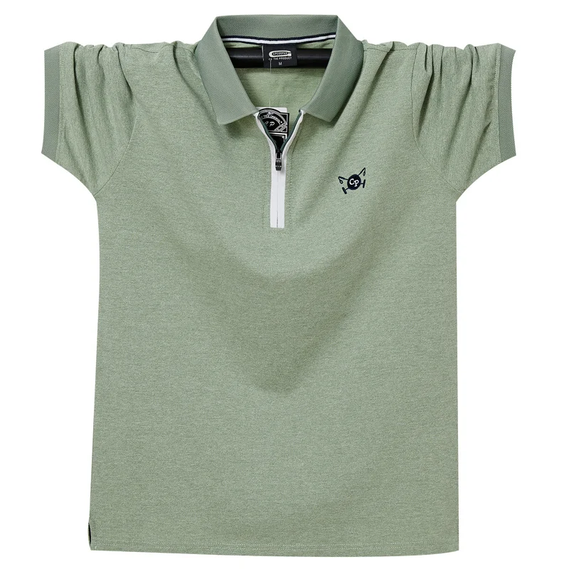 

Plus Size 5xl 6xl Men's Regular-fit Cotton Polo Shirt 2021 Summer New Men's Business Casual Half Zipper Breathable Polo Shirt
