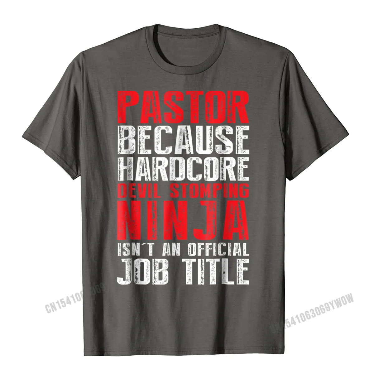 Пастор потому что дьявол стопинг ниндзя Isnt заголовок за работу футболка мужские