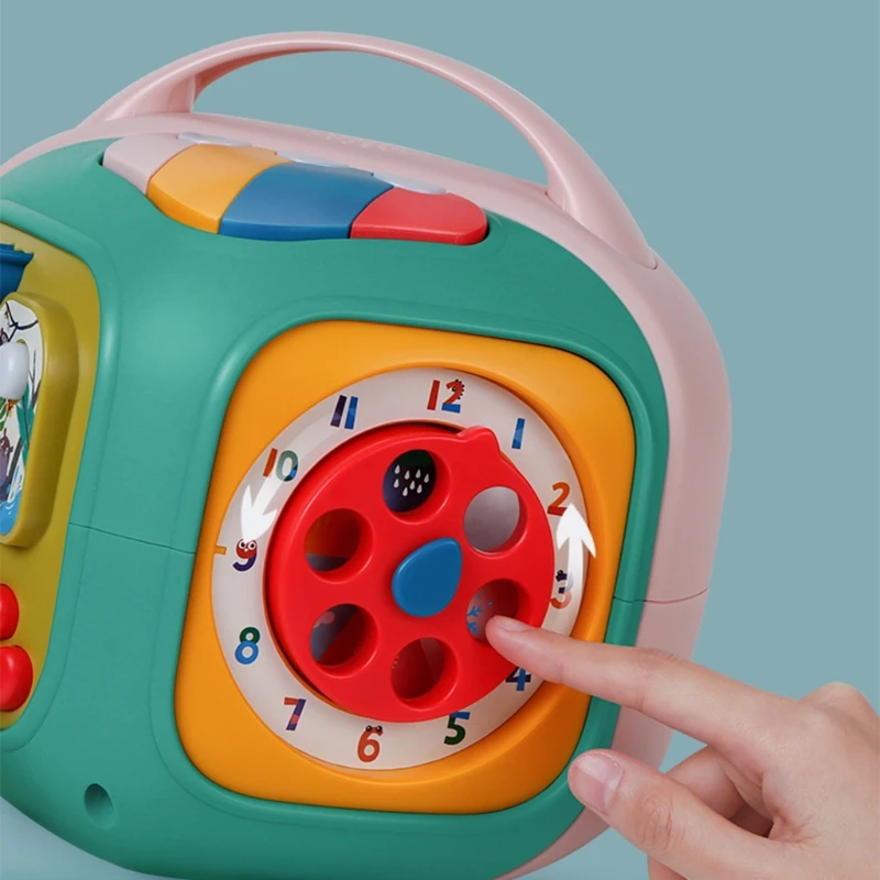 

New Multifunctional Cube Six Sides Educational Kids Toddler Baby Toy Musical Activity Cube with Lights For Learning Skills