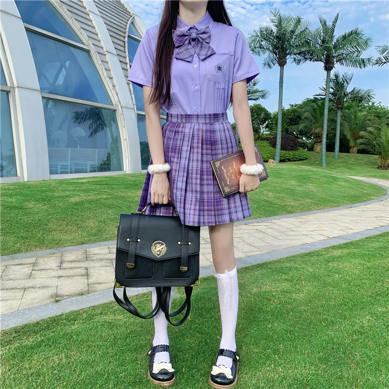 Униформа для школьницы Luck A плиссированная юбка А-силуэта в клетку с высокой