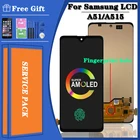 Super AMOLED для Samsung Galaxy A51 A515 ЖК-дисплей A515FDS A515FD A515 ЖК-дисплей сенсорный экран Замена A515F дисплей