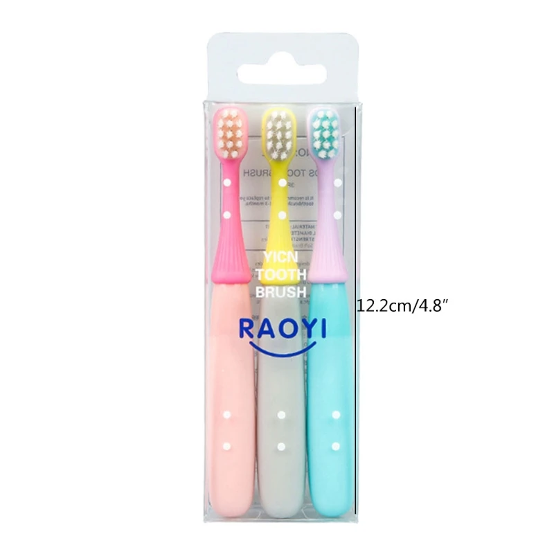 

3 Pcs/Set Soft Bristles Cute Children Toothbrushes Cartoon Mushroom Head Teeth Brush Baby Kids Dental Oral Hygiene Care