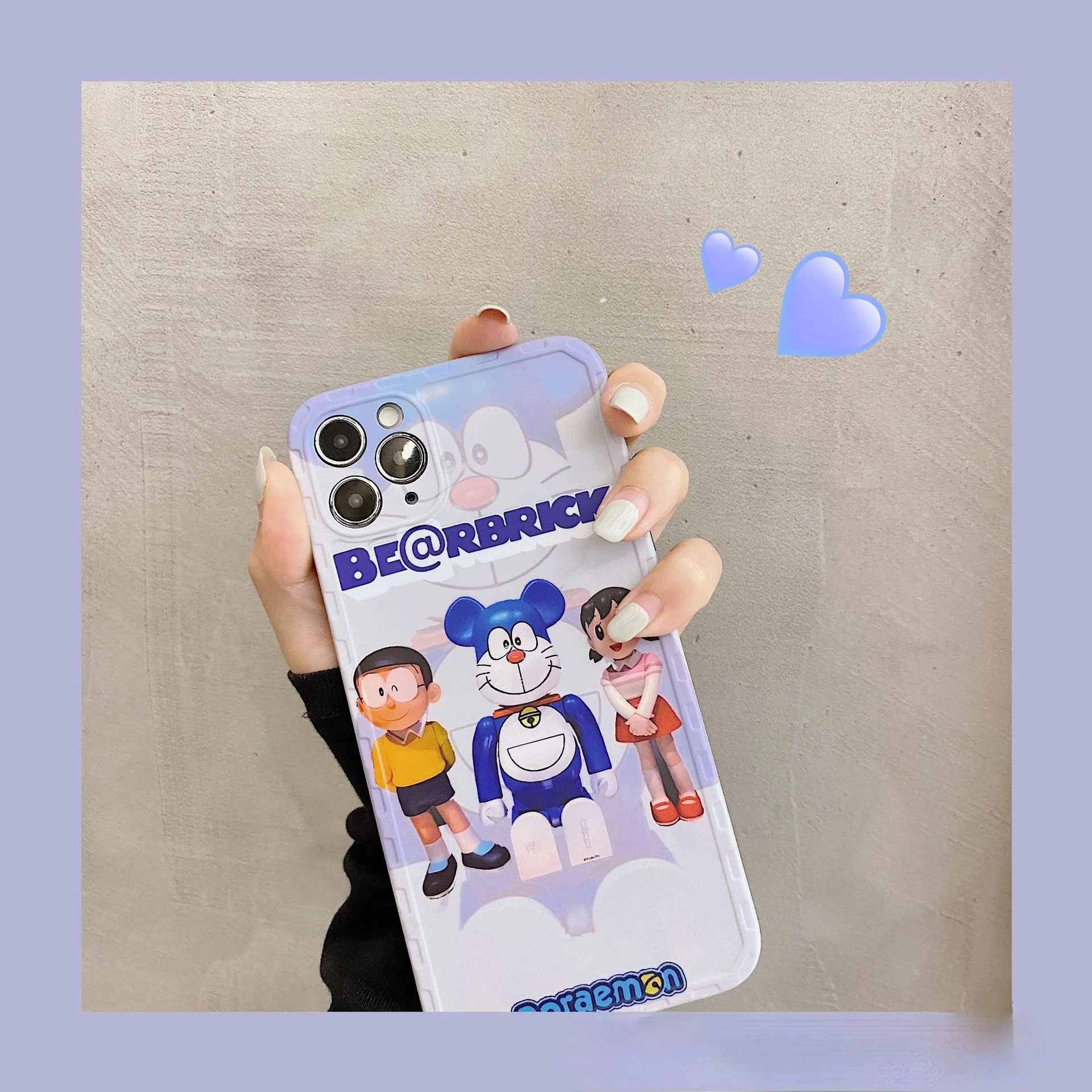 

Doraemon mobile phone case cartoon cute for iPhone7/8/7plus/8p/xs/xsmax/se2/xr/11promax/12pro/12mini couple mobile phone cover