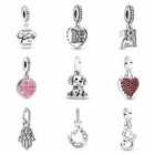 Модные шармы-бусины KOJ для женщин, ожерелье, красочный шар, любовь, бусины, подходят для оригинального Посеребренного браслета, DIY ювелирные изделия