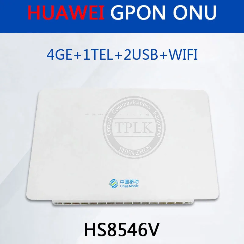 Оригинальный маршрутизатор HS8546V GPON FTTH ONT ONU 4GE + 1TEL 2USB WIFI английская прошивка с