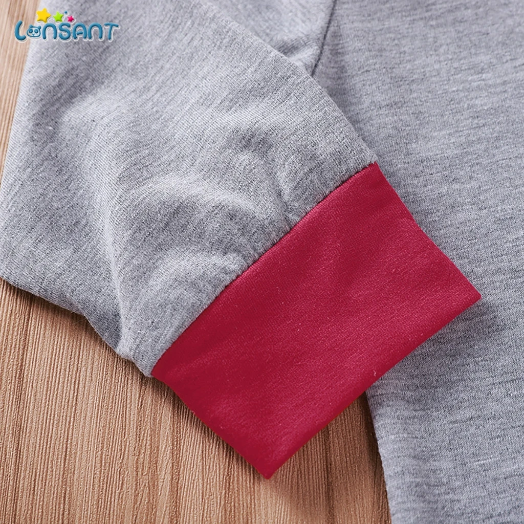 Детский хлопковый комбинезон с длинным рукавом принтом | Детская одежда и обувь