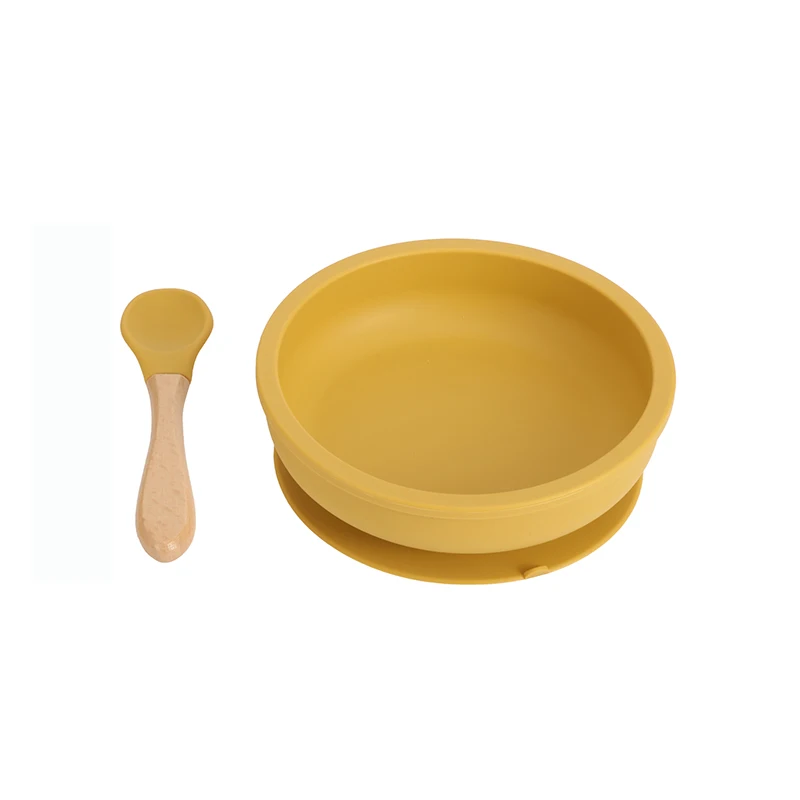 

Baby Feeding Bowl Food Grade Silicone Baby Plate Suction Bowl Baby Infant Waterproof Tableware Plate Dishes BPA Free