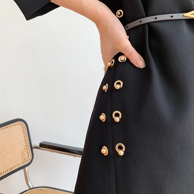 Черный костюм куртка для женщин 2020 осень офисный женский элегантный без