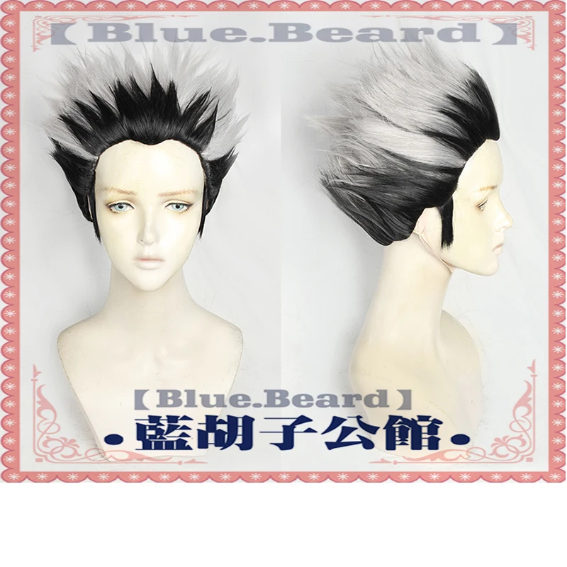Bokuto Koutarou Kotaru Haikyuu серый черный смешанный короткий термостойкий синтетический волос Хэллоуин Вечеринка ролевые игры Косплей + парик шапочка