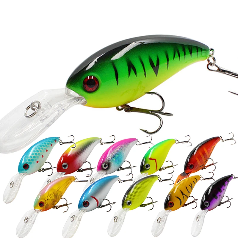 

1Pc Crankbaits Fishing Lure 10cm/13.9g Wobblers Pike Trout Bass Crankbait Jerkbait Vobler Trolling Bait Lures for Outdoor Fihing