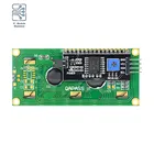 Модуль ЖК-дисплея с подсветкой 1602 + I2C TWI последовательный интерфейс SPI 5V 1602LCD модуль светодиодная плата Srceen синий фон для Arduino