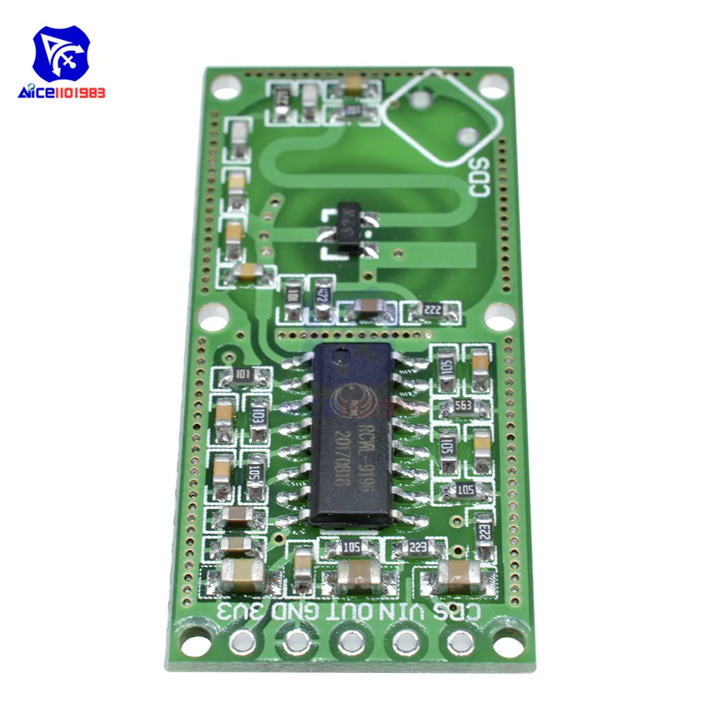 diymore 5PCS/Lot RCWL-0516 Microwave Radar Sensor Human Body Induction Switch Module Penetrating Detection Capability 3.3V