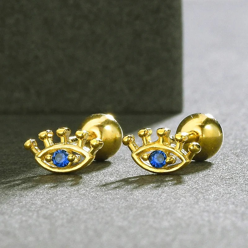 Женские серьги-гвоздики из нержавеющей стали SIPENGJEL Сережки для пирсинга индейки