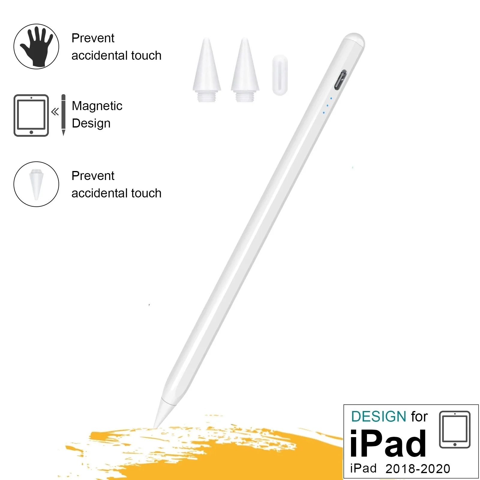 

For iPad Pencil Apple Pen Stylus for Touch Pencil 2 1 for iPad Air 4 10.9 Pro 11 12.9 2020 Air 3 10.5 2019 10.2 Mini 5 2021