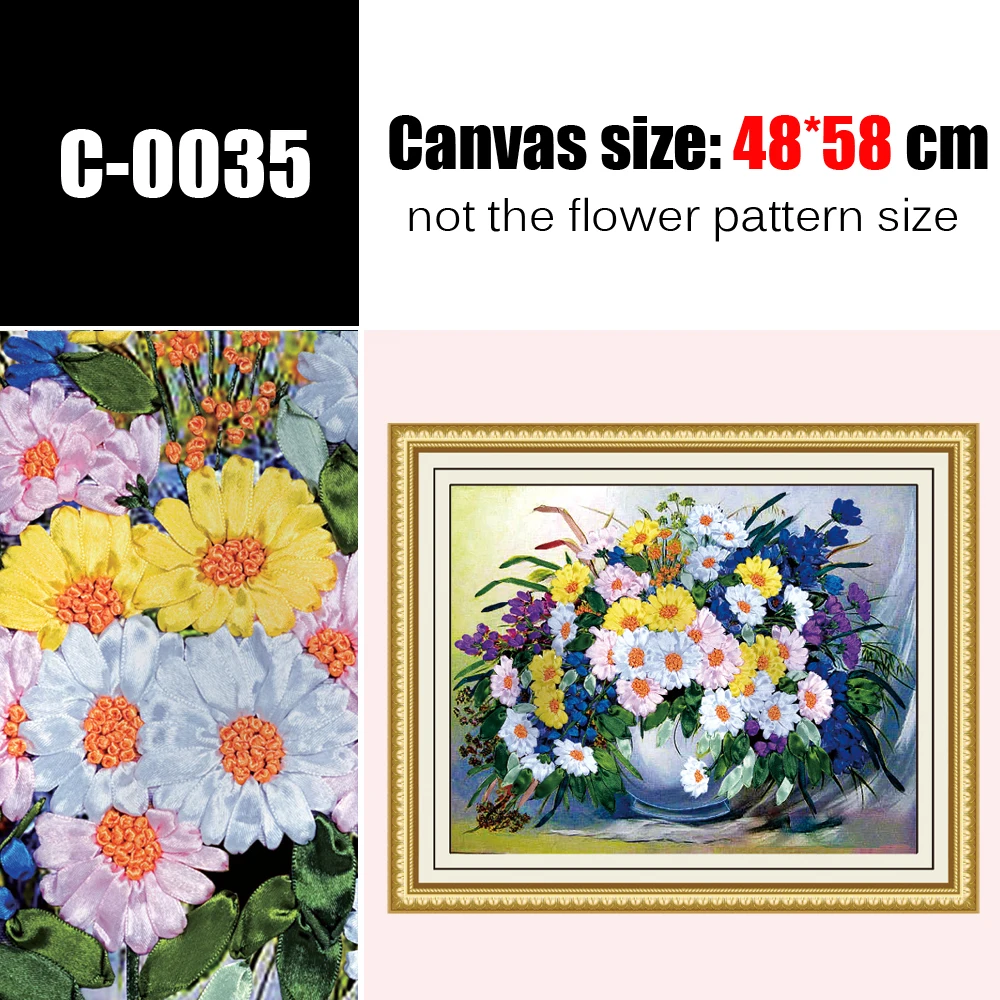 DIY ленты вышивка декоративная живопись холст Цветной HD печатает рукоделие и