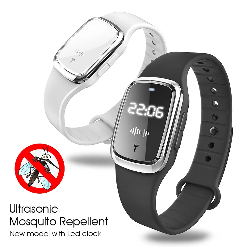 

Promotion! M2 Mosquito Repellent Bracelet, Portable USB Rechargeable Waterproof Smart Ultrasonic Mosquito Repellent Watch(2 Pack