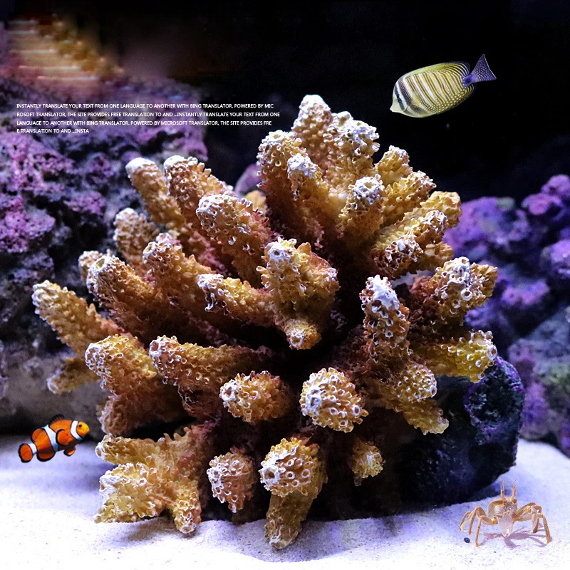 Искусственный морской коралл из смолы для дома офиса аквариума украшения