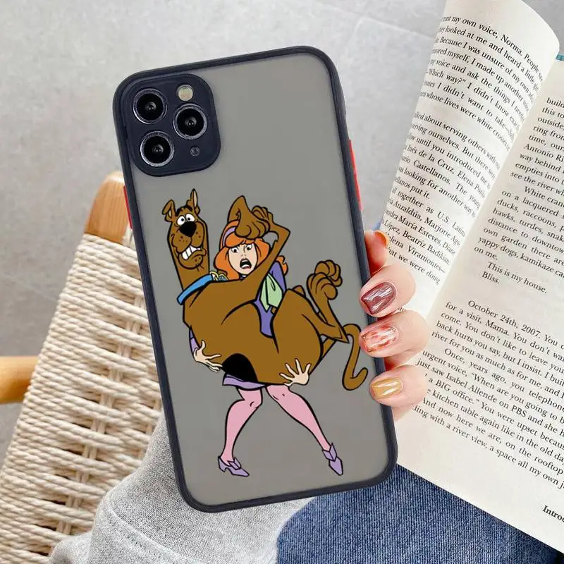 

Scooby Dog Phone Case For iphone 12 11 Pro Max Mini XS 8 7 Plus X SE 2020 XR Matte Transparent Cover